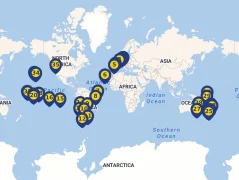 Mapa plavby
