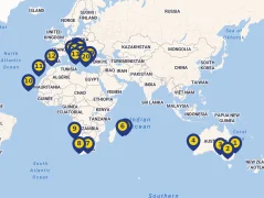 Mapa plavby