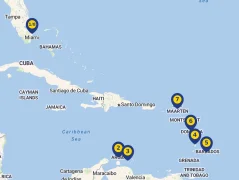 Mapa plavby