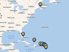Mapa plavby
