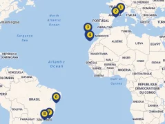 Mapa plavby