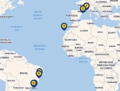 Mapa plavby