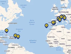 Mapa plavby
