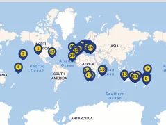 Mapa plavby