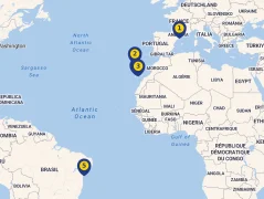 Mapa plavby